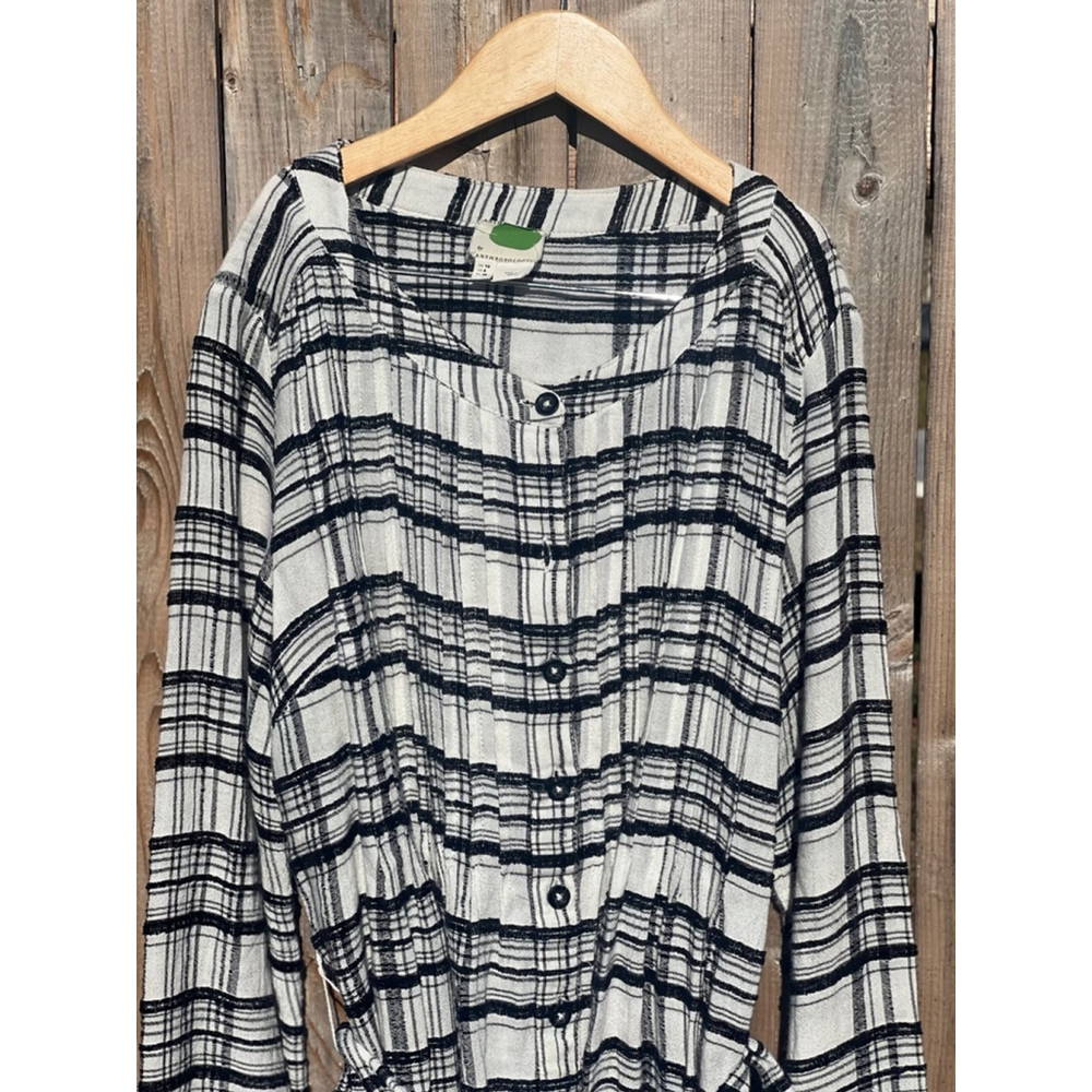 Women's Anthropologie Shirt,Black and White - Picture 4 of 7